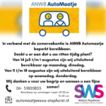 In verband met de zomervakantie is ANWB Automaatje tijdelijk beperkt bereikbaar.