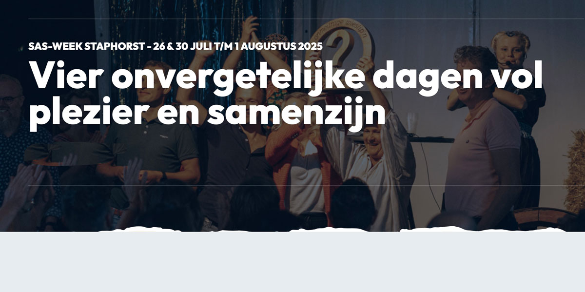 Thema SAS-week 2025: ‘Mit mekaer, veur mekaer.’