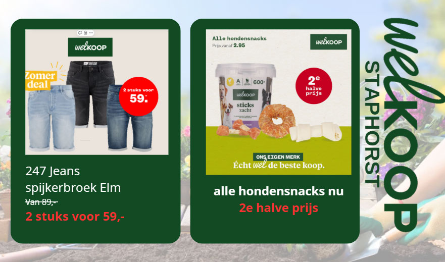 Zomerdeals bij Welkoop Staphorst
