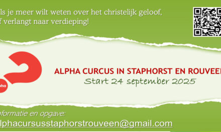 Start Alphacursus in Staphorst