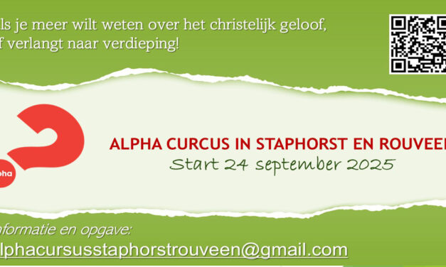 Start Alphacursus in Staphorst