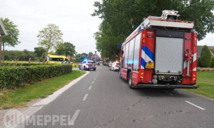 Auto slaat over de kop bij eenzijdig ongeval in Staphorst