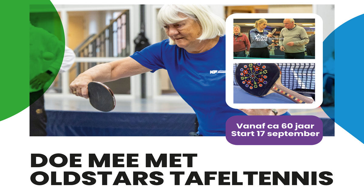 Nieuw in Staphorst: OldStars tafeltennis