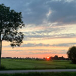 Prachtige zonsondergang in Rouveen