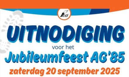 Uitnodiging Jubileumfeest AG’85
