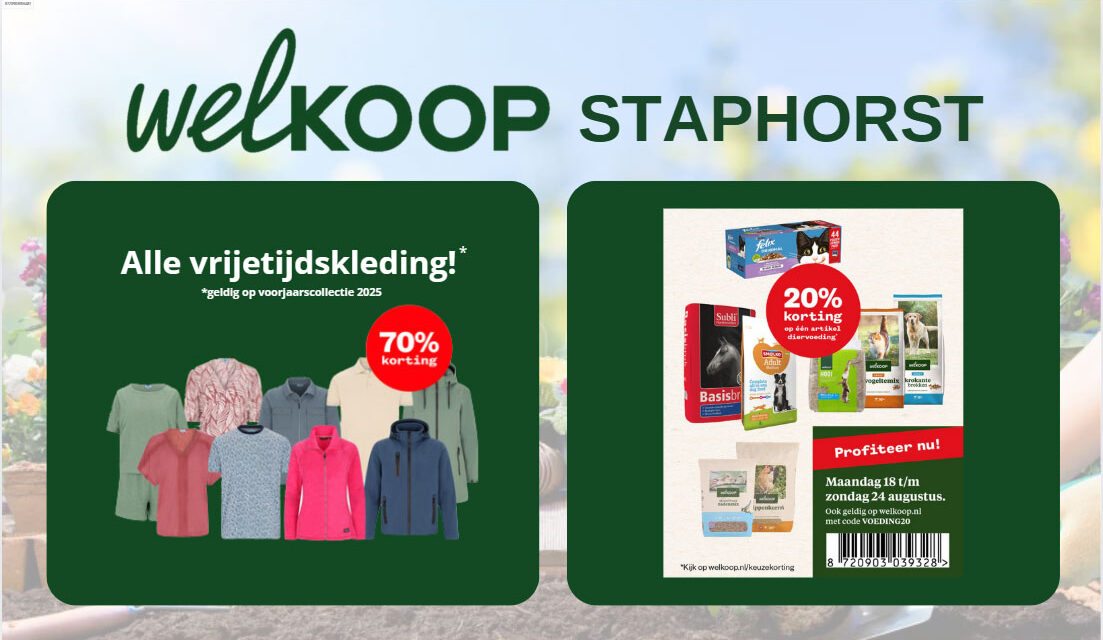 Acties bij Welkoop Staphorst