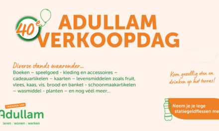 Zaterdag 20 september Verkoopdag Adullam