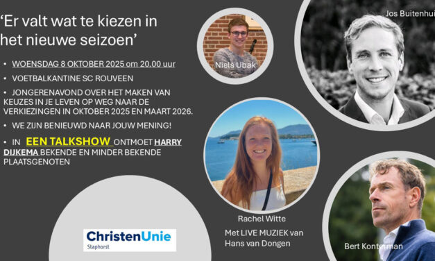 Jongerenavond ‘Er valt wat te kiezen in het nieuwe seizoen’