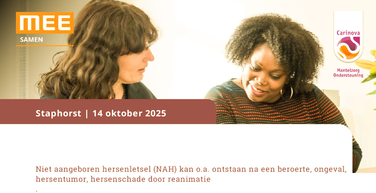Informatieavond NAH (niet aangeboren hersenletsel)