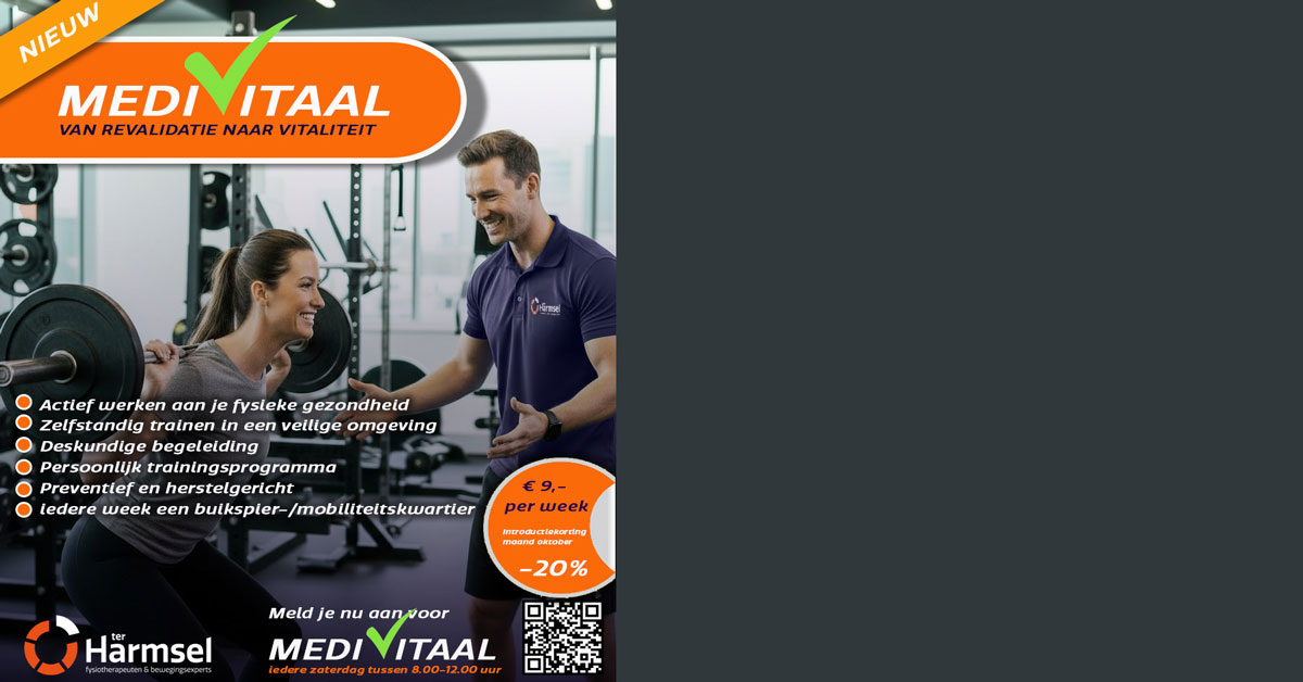Nieuw bij Ter Harmsel Fysiotherapie BV: MediVitaal – Van revalidatie naar vitaliteit!
