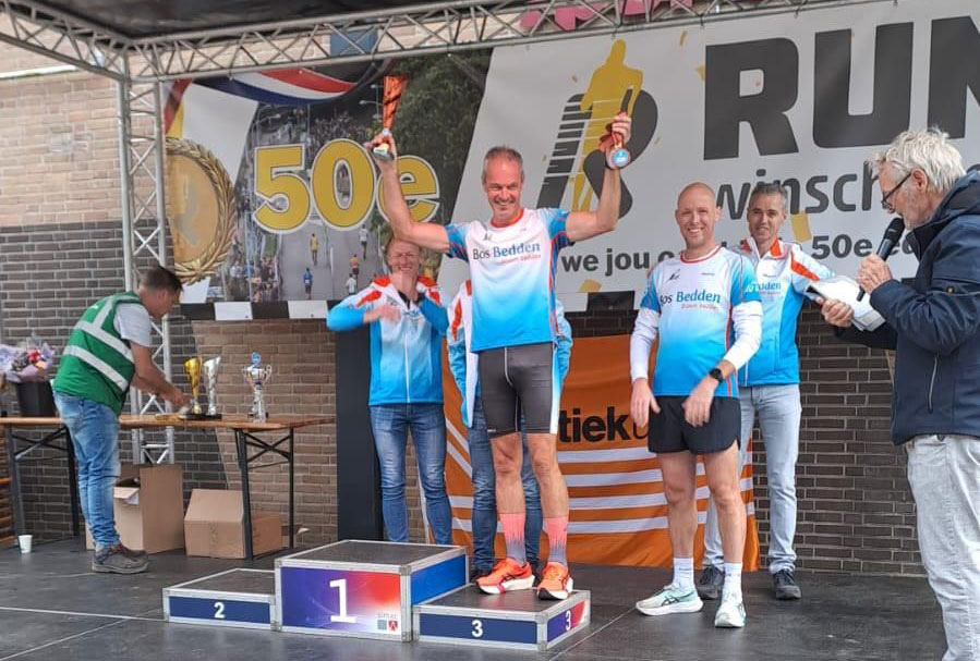 Lopers Bos Bedden Loopgroep AG ’85 verrassen met podiumplaats bij Run 100 KM in Winschoten