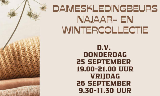 Dameskledingbeurs in de Leerkamer