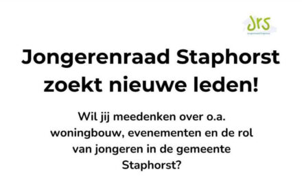 Jongerenraad Staphorst zoekt nieuwe leden uit IJhorst, Punthorst, Rouveen en Staphorst