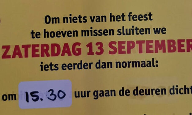 Kruidvat sluitingstijd zaterdag 13 september