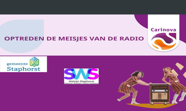 Optreden ‘Meisjes van de radio’ voor alle vrijwiligers, mantelzorgers en hun naaste