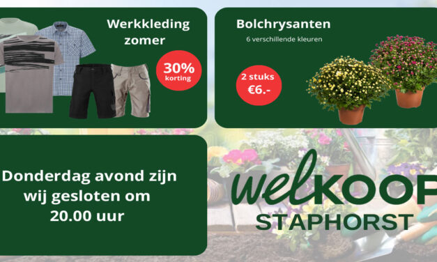 Nieuwe acties bij Welkoop Staphorst