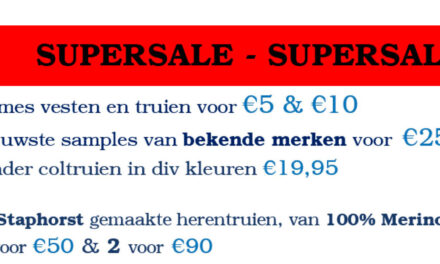 Supersale bij Veijer de breier uit Staphorst