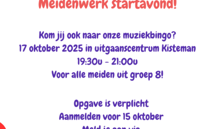 Ook dit seizoen gaat het meidenwerk weer van start!