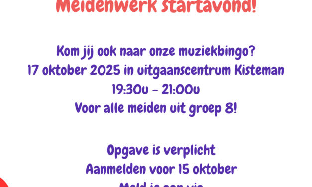 Ook dit seizoen gaat het meidenwerk weer van start!