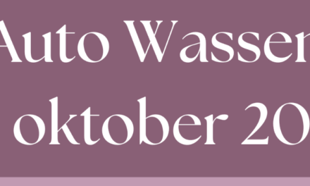 Auto Wassen – 25 oktober 2025