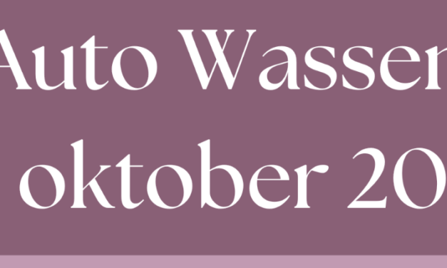 Auto Wassen – 25 oktober 2025