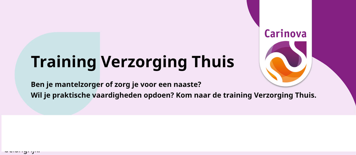 Kom naar de training Verzorging Thuis