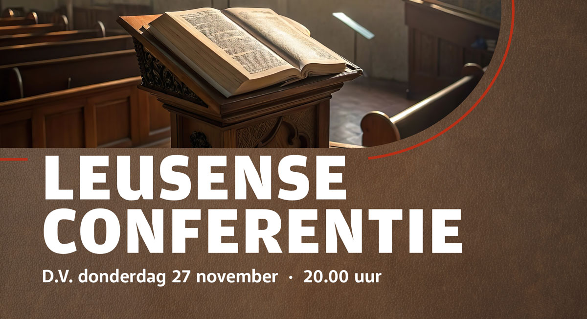 Leusense Conferentie – lezing 27 november 2025 – Van harte welkom!