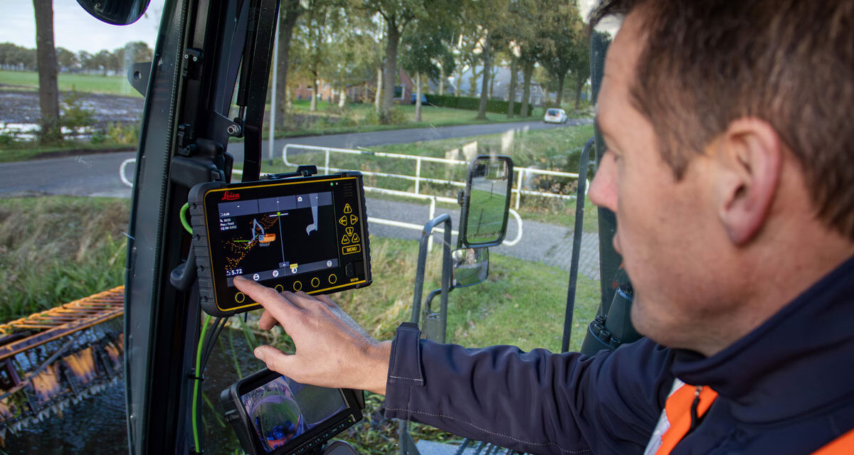 Sloten maaien, baggeren én meten met de Slimme Kraan