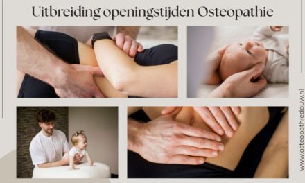 Uitbreiding openingstijden Osteopathie – nu ook avond en op de zaterdag mogelijk!