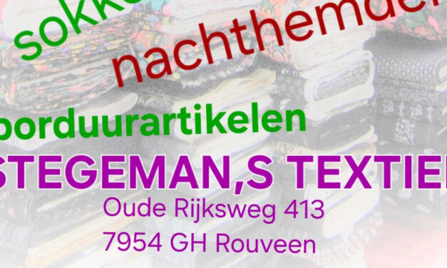 Cadeautips…Stegeman,s textiel