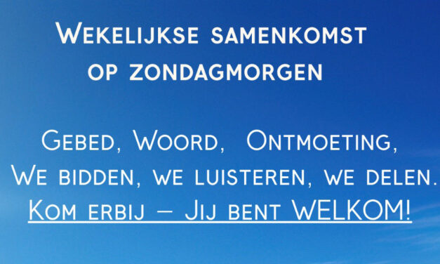Zondag 23 november Andries van Oostenbrugge bij gemeente volg Jezus – Staphorst