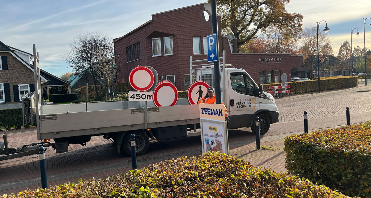 Foutje in verkeersbord an Diek
