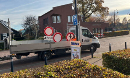 Foutje in verkeersbord an Diek