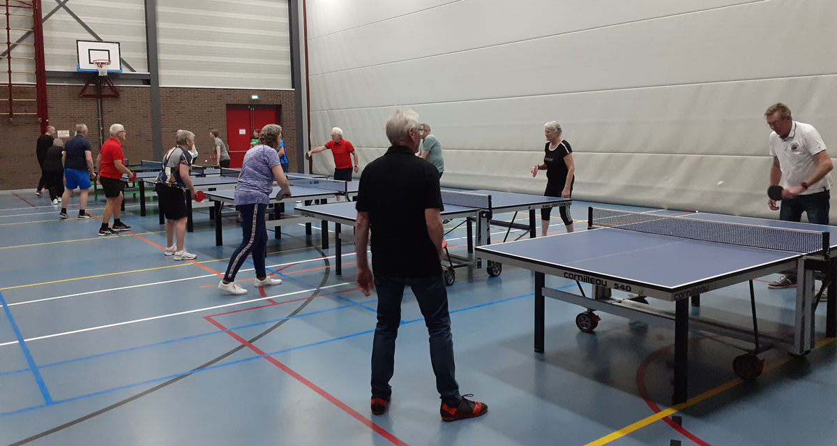 OldStars tafeltennis, een schot in de roos