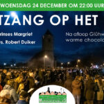 Kerstzang op het kerkplein