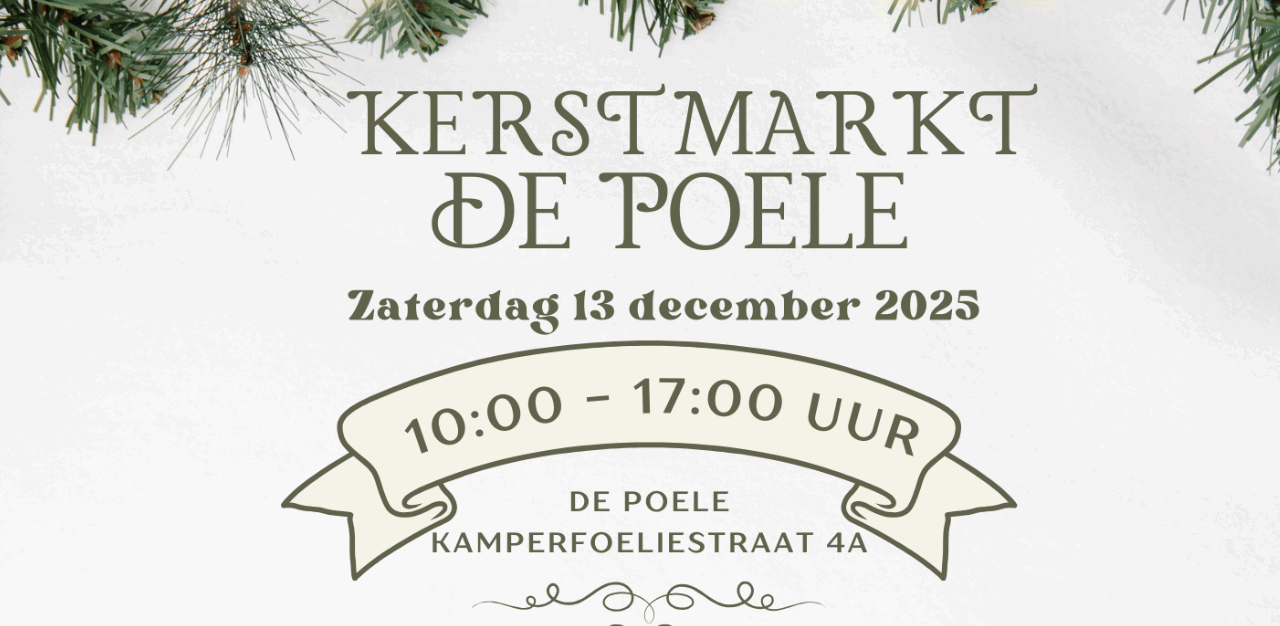 Kerstmarkt De Poele – zaterdag 13 december 2025