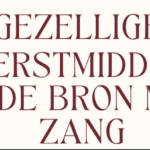 Gezellige Kerstmiddag in de bron met zang!