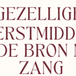 Gezellige Kerstmiddag in de bron met zang! – 18 december – kosten € 7,50 pp