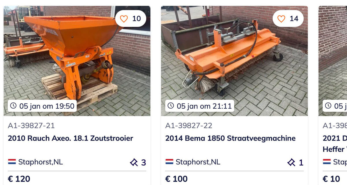 Bekijk deze geweldige veiling: Heftrucks, hoogwerkers, intern transport en onderdelen