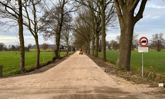 Nieuwe bestrating Middenwolderweg ligt er in