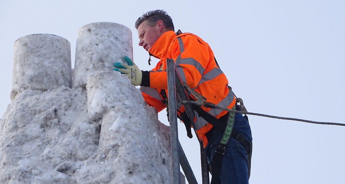 Grootste sneeuwpop van Nederland, vormgeving
