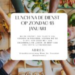 Lunch na de dienst zondag 18 januari 