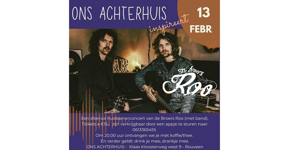 De broers ROO in Ons Achterhuis