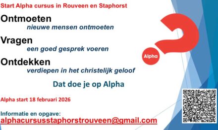 Start Alphacursus in Staphorst