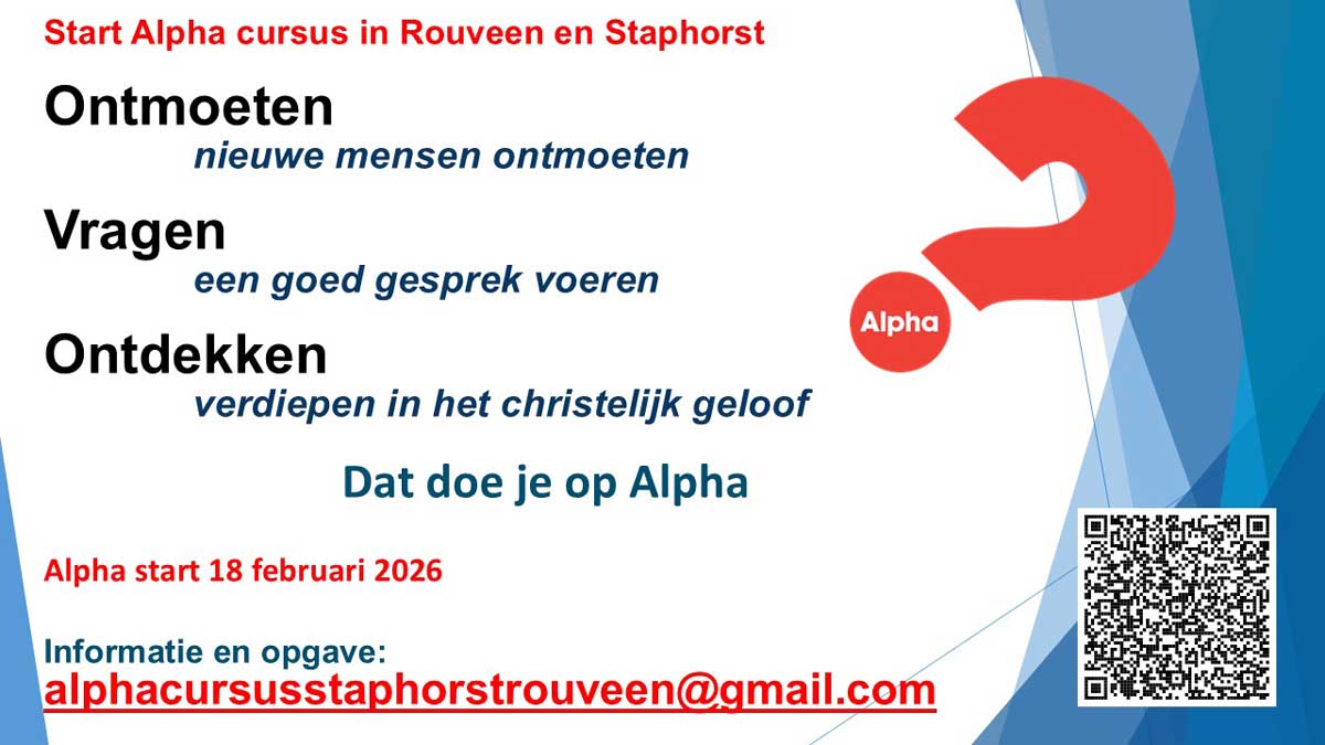 Start Alphacursus in Staphorst