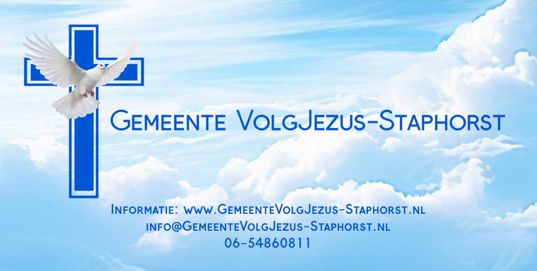Samenkomst met kinderwerk vanaf zondag 25 januari bij volg Jezus – Staphorst