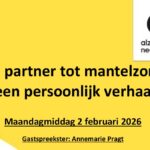 “Van partner tot mantelzorger” een persoonlijk verhaal