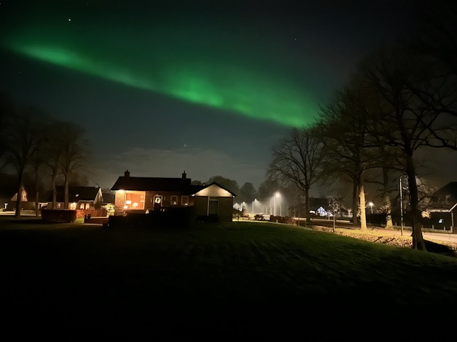 Ook in Punthorst was het noorderlicht te bewonderen (foto’s)