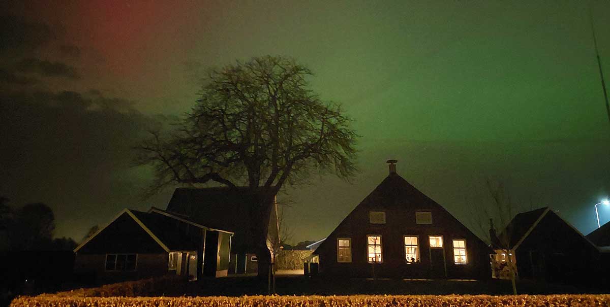Noorderlicht vanaf Diek