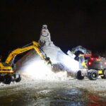 Sneeuwpop op de Tippe nadert voltooiing